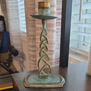 Elegant Bronze Candle Holder